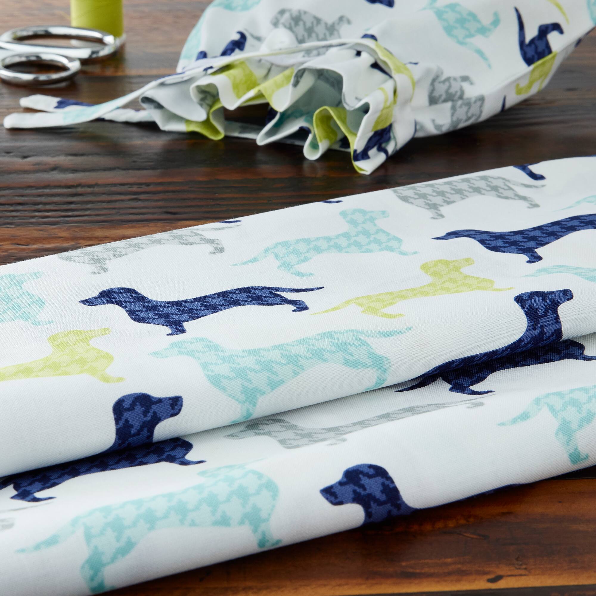 Camelot Fabrics Dachshunds Dog Gone It Novelty Cotton Fabric